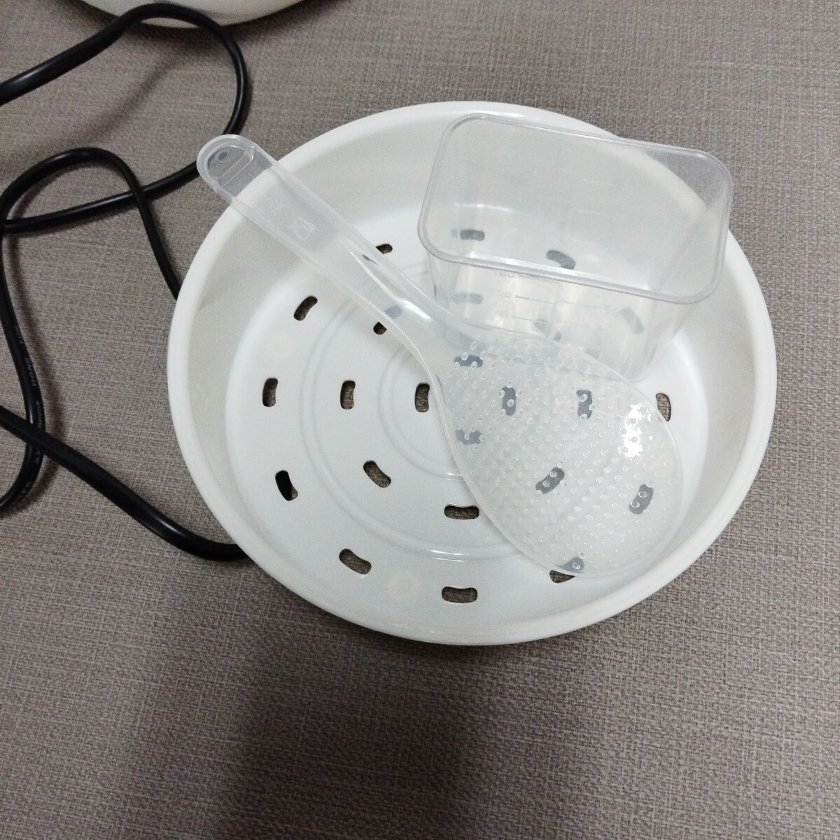 多機能4合炊飯器 PURETONE HTS-350WH ホワイト 炊飯器 ご飯ジャー ご飯 No.3728_画像8