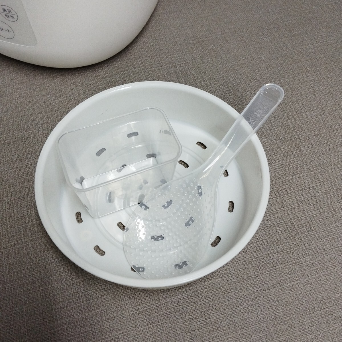 多機能4合炊飯器 PURETONE HTS-350WH ホワイト 炊飯器 ご飯ジャー ご飯 No.3733_画像7