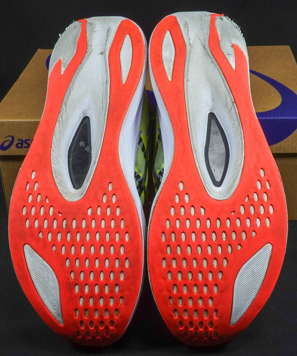 送料無料 ASICS アシックス MAGIC SPEED 4 メンズ ランニングシューズ 29.0 11.5 イエロー/ブラック 陸上マラソン長距離ジョギング_画像9