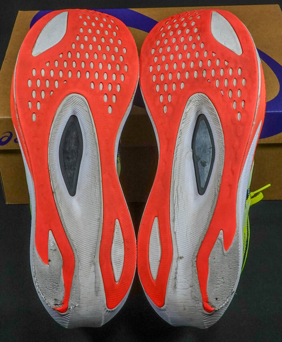 送料無料 ASICS アシックス MAGIC SPEED 4 メンズ ランニングシューズ 29.0 11.5 イエロー/ブラック 陸上マラソン長距離ジョギング_画像8