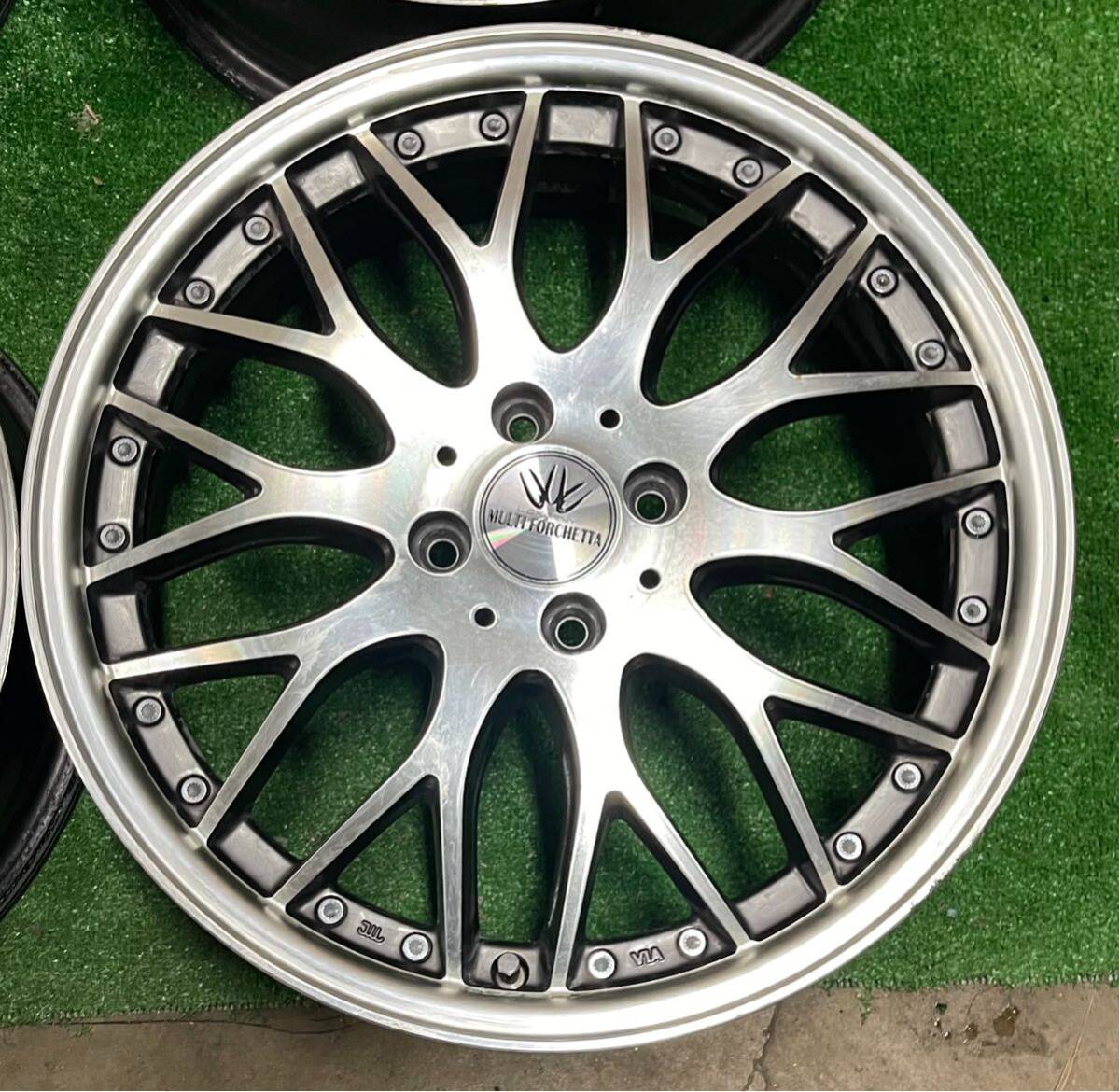 LOXARNY MULTI FORCHETTA 17インチ5.5J+48 PCD100-4H ロクサーニ　4本セット_画像5