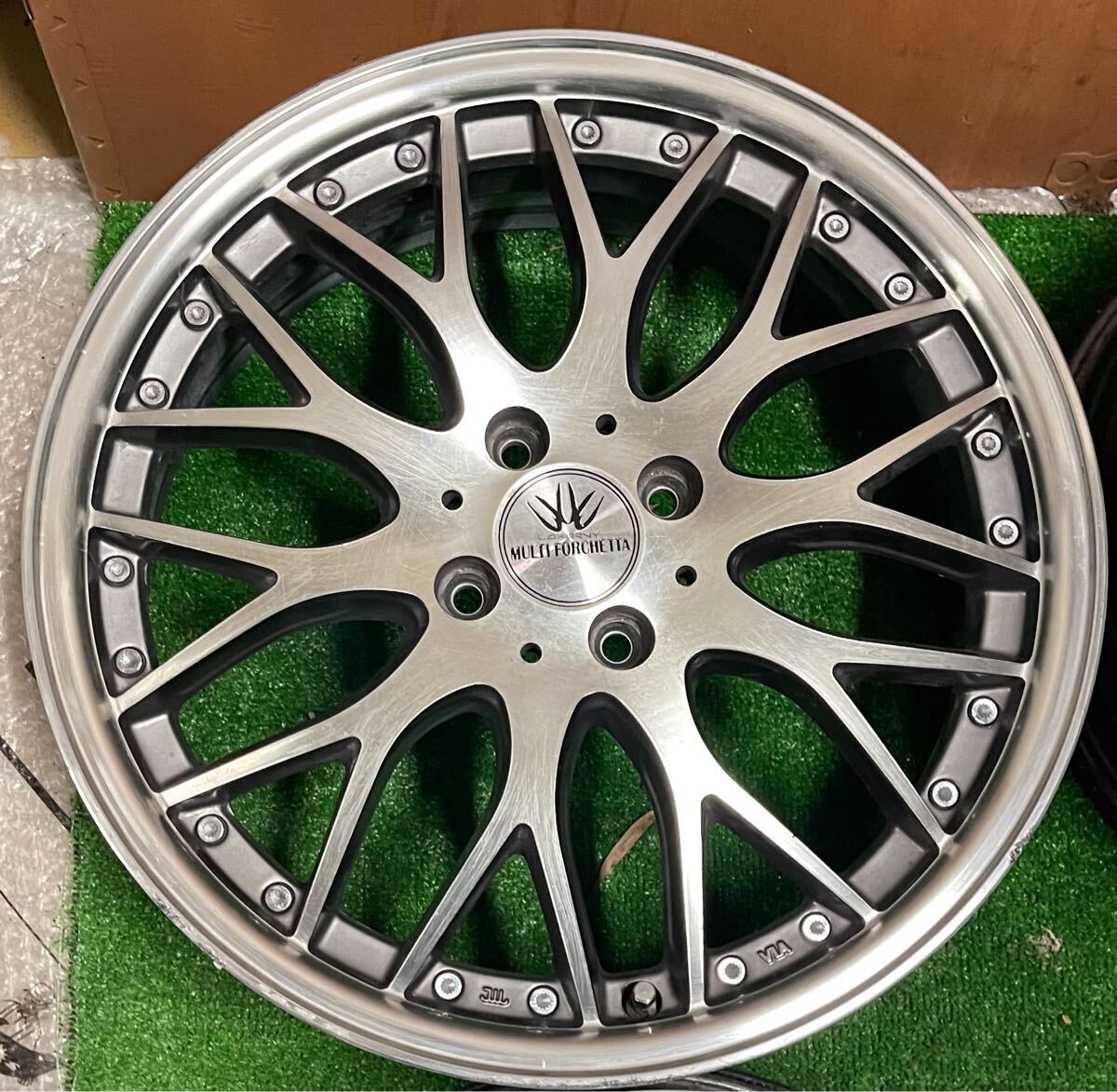 LOXARNY MULTI FORCHETTA 17インチ5.5J+48 PCD100-4H ロクサーニ　4本セット_画像3