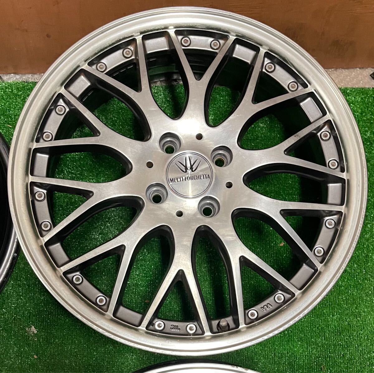 LOXARNY MULTI FORCHETTA 17インチ5.5J+48 PCD100-4H ロクサーニ　4本セット_画像4