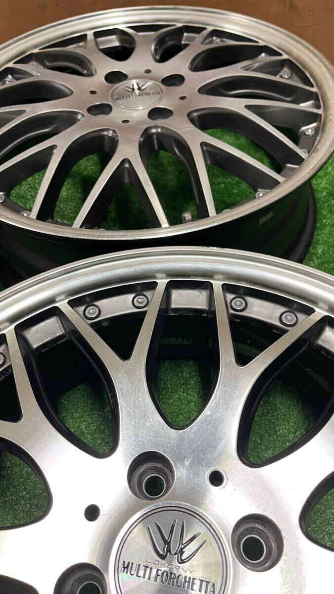 LOXARNY MULTI FORCHETTA 17インチ5.5J+48 PCD100-4H ロクサーニ　4本セット_画像8