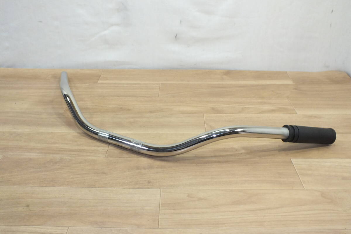 ◆ FLSTN/ソフテイルデラックス系 ステンレスハンドル 幅81㎝高８㎝引き17㎝ 中古美品 電子スロットル対応 ワイド・ロー系　FLSTFFLHRC　_画像2