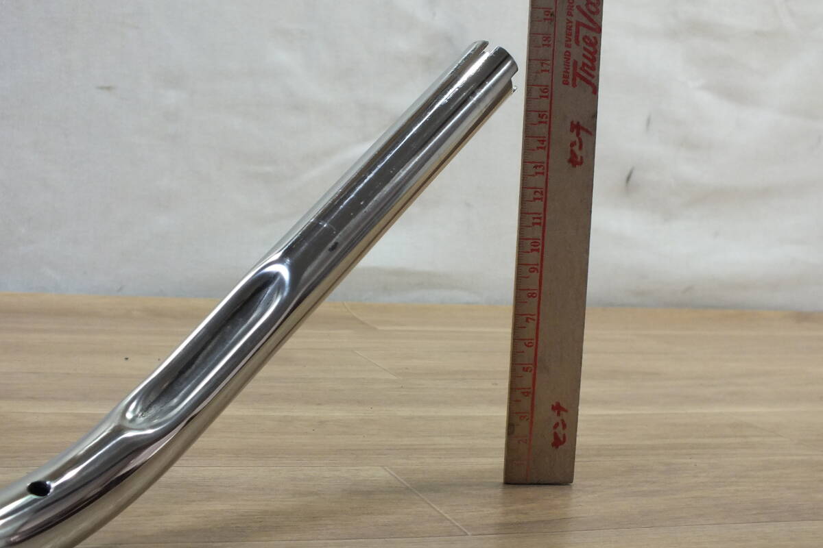 ◆ FLSTN/ソフテイルデラックス系 ステンレスハンドル 幅81㎝高８㎝引き17㎝ 中古美品 電子スロットル対応 ワイド・ロー系　FLSTFFLHRC　_画像7