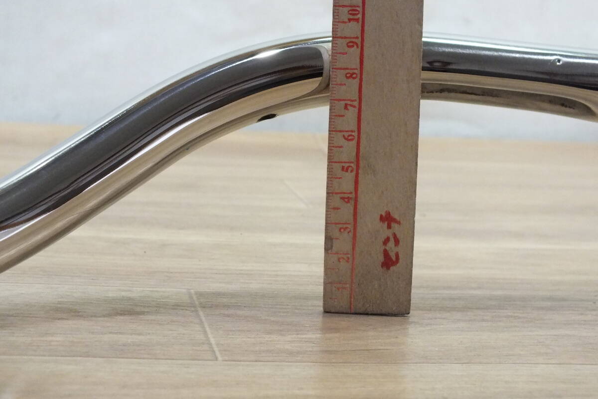 ◆ FLSTN/ソフテイルデラックス系 ステンレスハンドル 幅81㎝高８㎝引き17㎝ 中古美品 電子スロットル対応 ワイド・ロー系　FLSTFFLHRC　_画像6