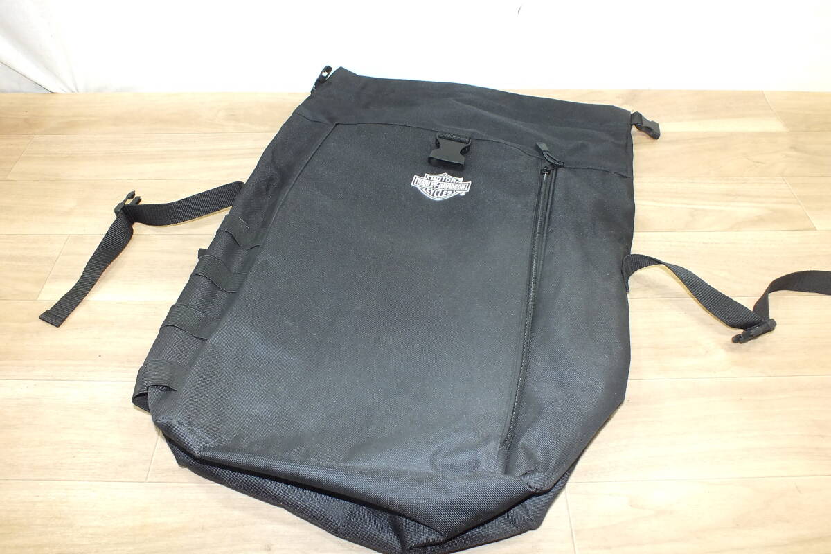 ★ ハーレー非売品　デイパック ブラック ロールアップ 中古品_画像1