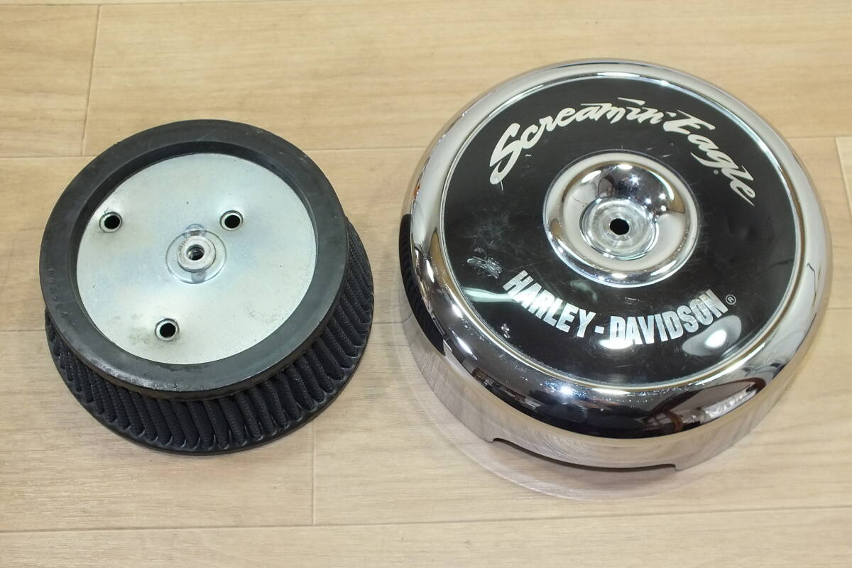 ◆　エボ ラウンド エアクリーナーカバー スクリーミンイーグル 中古品_画像1