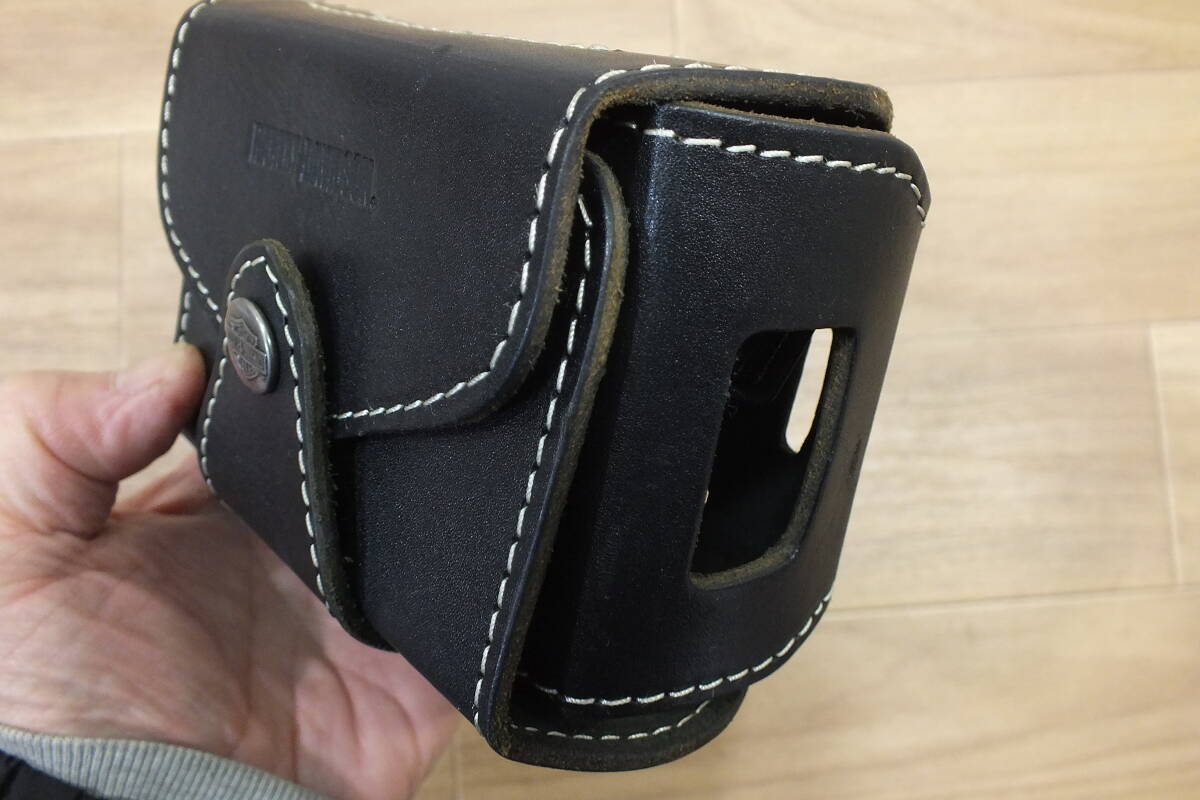 ◆ 送600円 ハーレー 純正本革 ETCケース 汎用　中古良品_画像6