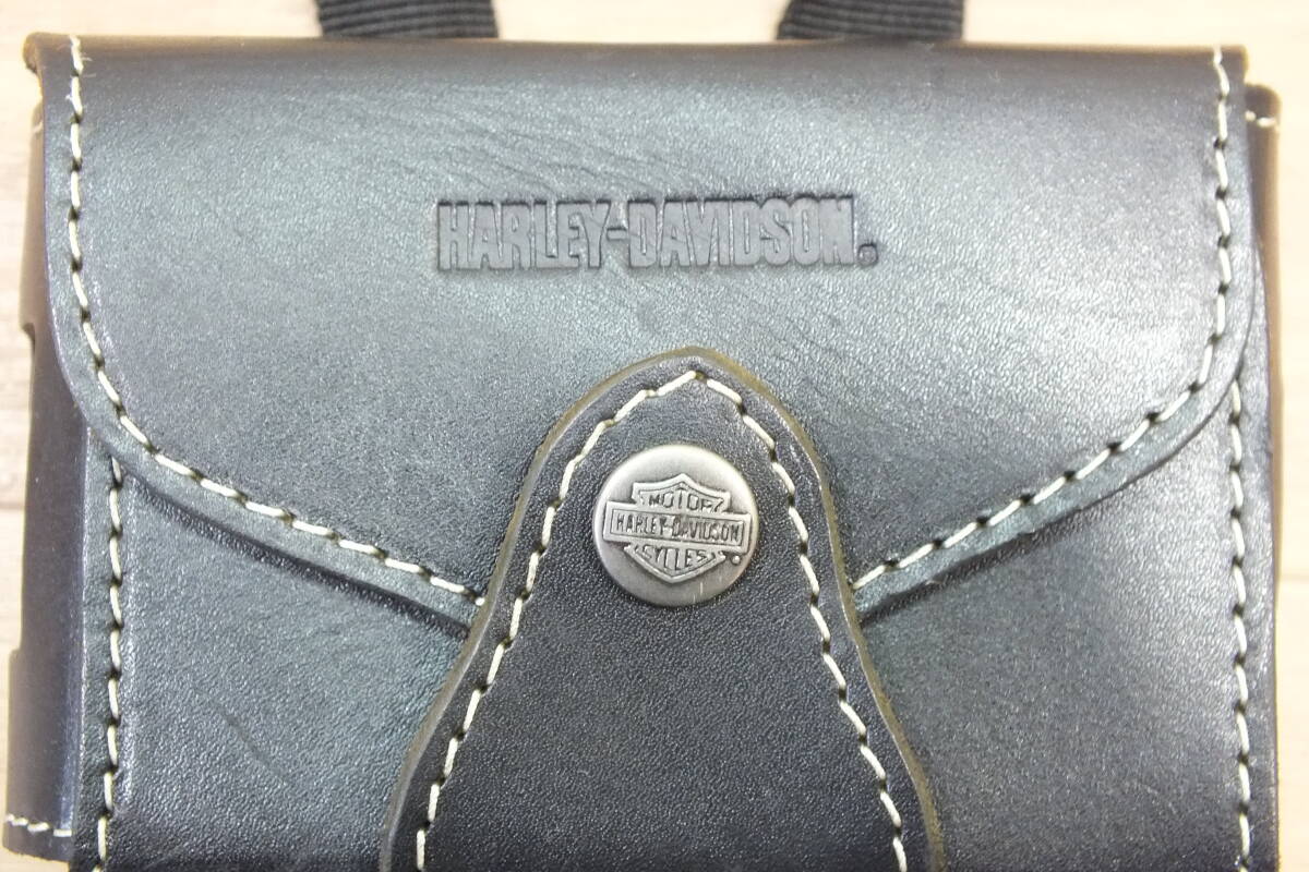 ◆ 送600円 ハーレー 純正本革 ETCケース 汎用　中古良品_画像2