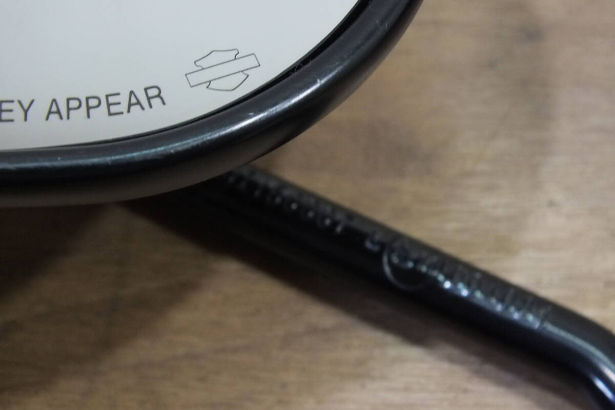 ◆ ハーレー純正 ブラック ミラー 左右 テーパーミラー 92023-03A 中古良品 XL883R/FXDX/ XL1200 スポーツスター・ダイナ・ソフテイル_画像9