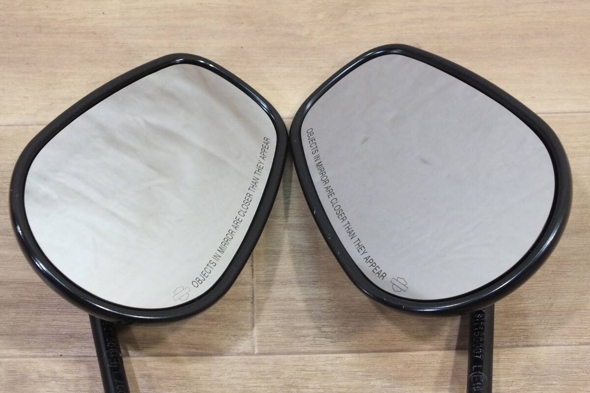 ◆ ハーレー純正 ブラック ミラー 左右 テーパーミラー 92023-03A 中古良品 XL883R/FXDX/ XL1200 スポーツスター・ダイナ・ソフテイル_画像5