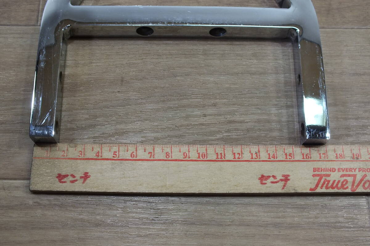 ◆ 希少！ハーレー純正 クローム シーシーバー アップライト 幅約17CM高さ約28CM 中古品 エボ・スポーツスター・XLH・ダイナ・FXR_画像6