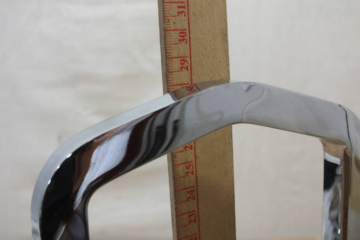 ◆ 希少！ハーレー純正 クローム シーシーバー アップライト 幅約17CM高さ約28CM 中古品 エボ・スポーツスター・XLH・ダイナ・FXR_画像5