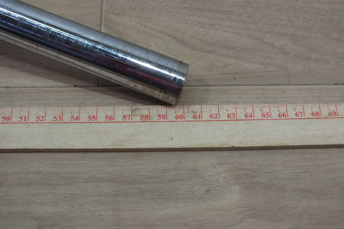 ◆ ハーレー インチクローム ナローロボハン ロータイプロボハン 幅60㎝・高さ4㎝・引き9㎝ スチール 中古品　リジスポ_画像5