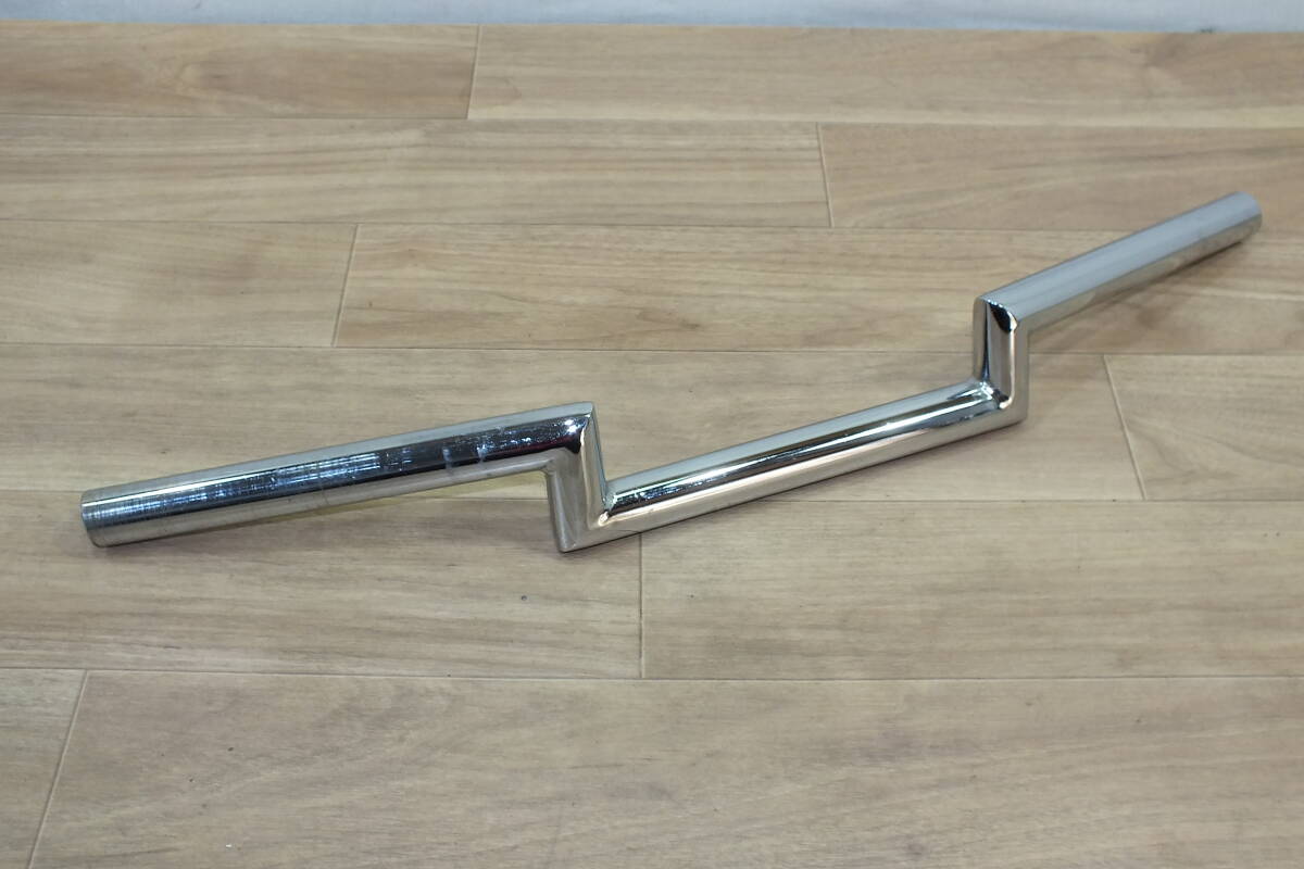 ◆ ハーレー インチクローム ナローロボハン ロータイプロボハン 幅60㎝・高さ4㎝・引き9㎝ スチール 中古品　リジスポ_画像1