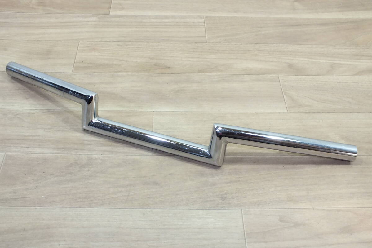 ◆ ハーレー インチクローム ナローロボハン ロータイプロボハン 幅60㎝・高さ4㎝・引き9㎝ スチール 中古品　リジスポ_画像2