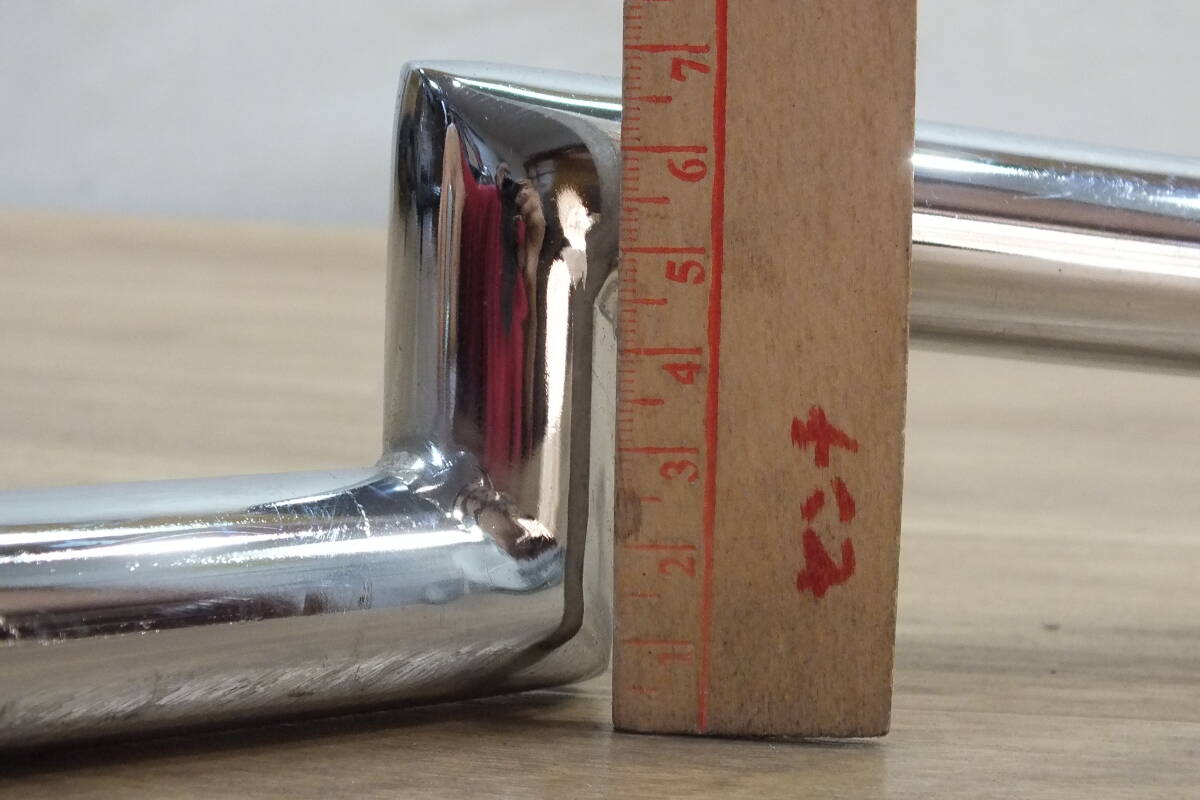 ◆ ハーレー インチクローム ナローロボハン ロータイプロボハン 幅60㎝・高さ4㎝・引き9㎝ スチール 中古品　リジスポ_画像6