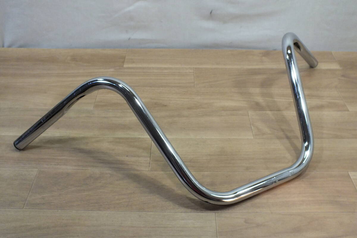 ◆ ハーレー インチ クローム社外 ワイグラ・ソフカス系・エイプ系ハンドル 幅82㎝高さ33㎝引き17㎝　ソフテイル_画像1