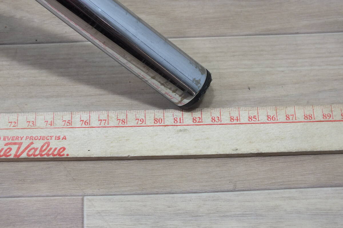 ◆ ハーレー インチ クローム社外 ワイグラ・ソフカス系・エイプ系ハンドル 幅82㎝高さ33㎝引き17㎝　ソフテイル_画像5