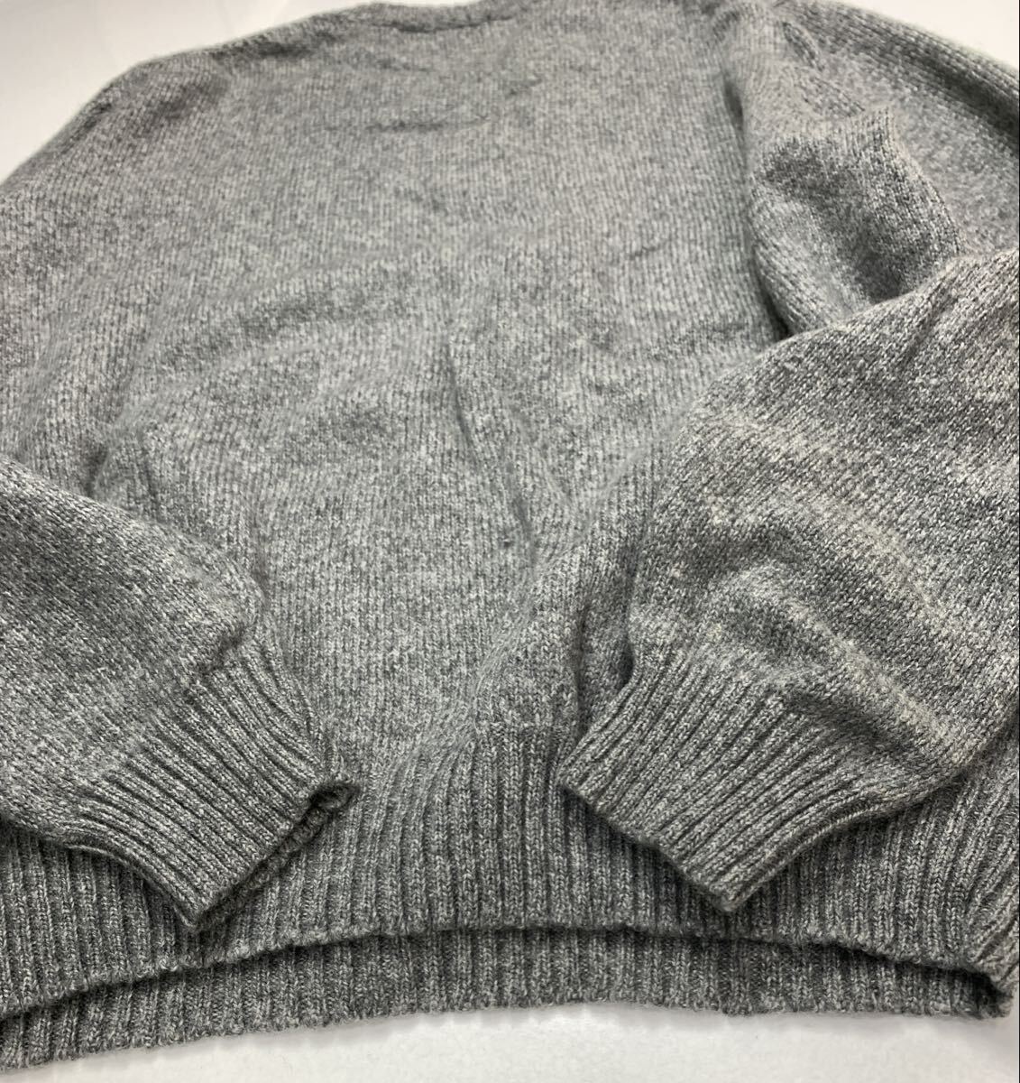 ブルックスブラザーズ　 Ｍサイズ ウールニットセーター 古着　 グレー_画像7