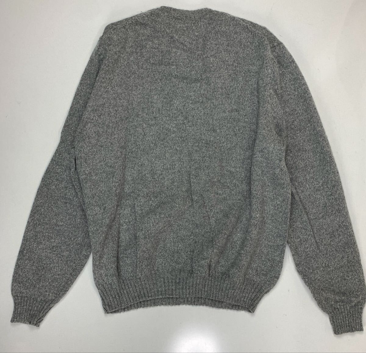 ブルックスブラザーズ　 Ｍサイズ ウールニットセーター 古着　 グレー_画像6