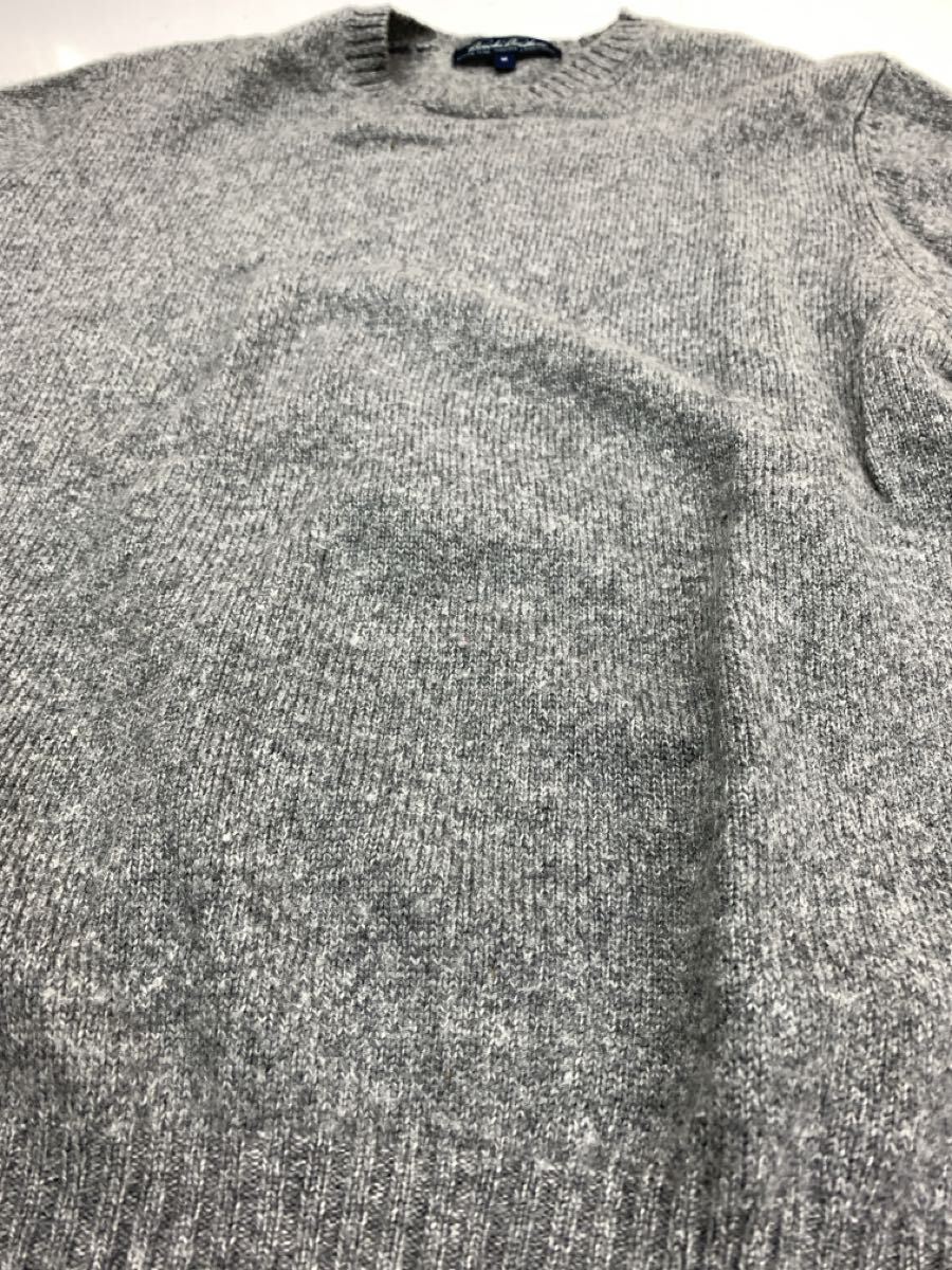 ブルックスブラザーズ　 Ｍサイズ ウールニットセーター 古着　 グレー_画像8