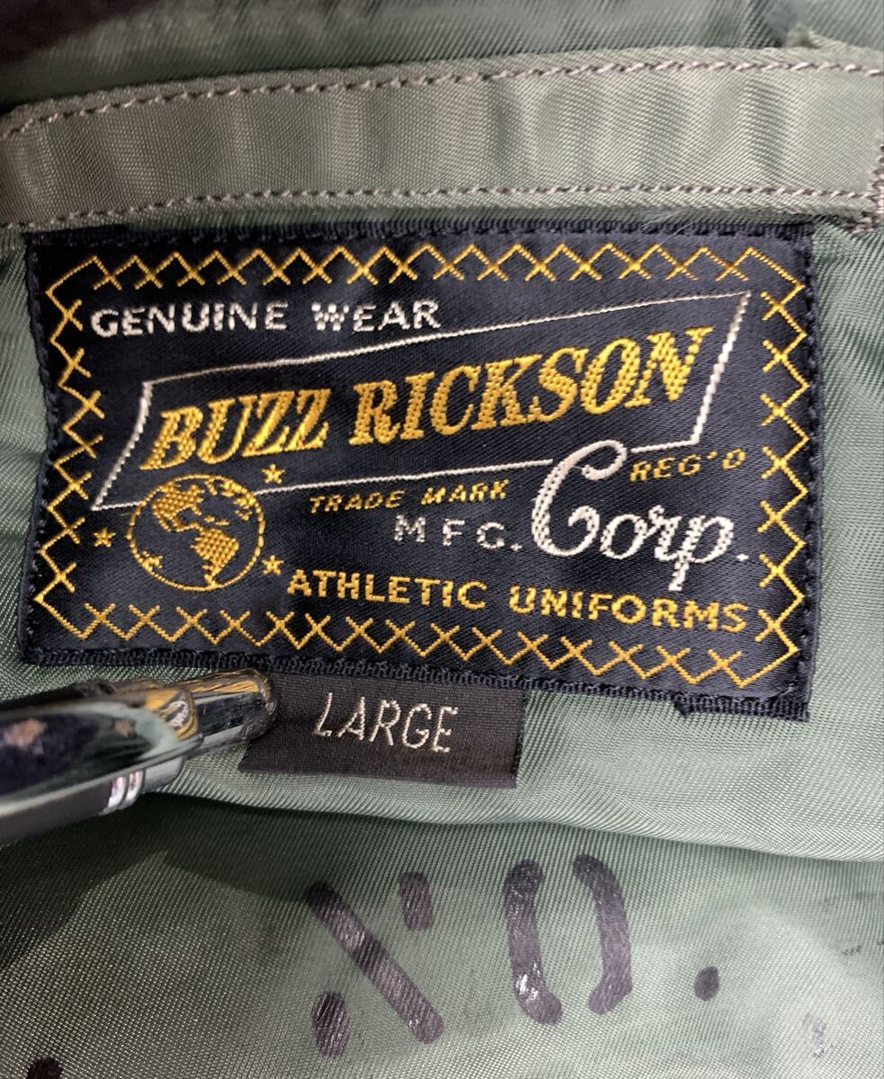 buzz rickson's Lサイズ フライトジャケット MA-1 バズリクソンズ 古着　レッド　_画像2