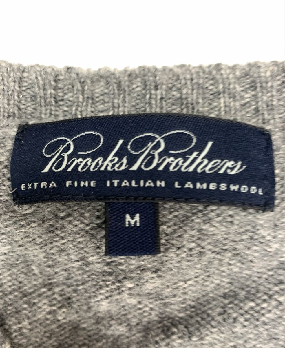 ブルックスブラザーズ　 Ｍサイズ ウールニットセーター 古着　 グレー_画像3