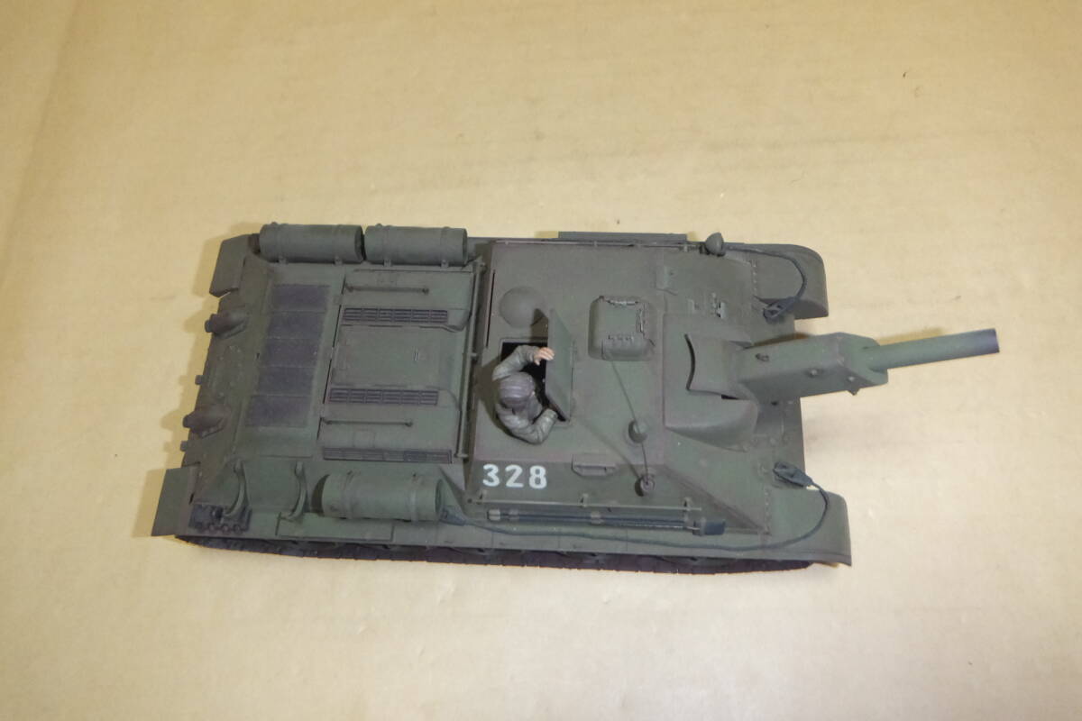 ソビエト 襲撃砲戦車 SU122　プラモデル 完成品　タミヤ？　約２３センチ_画像6