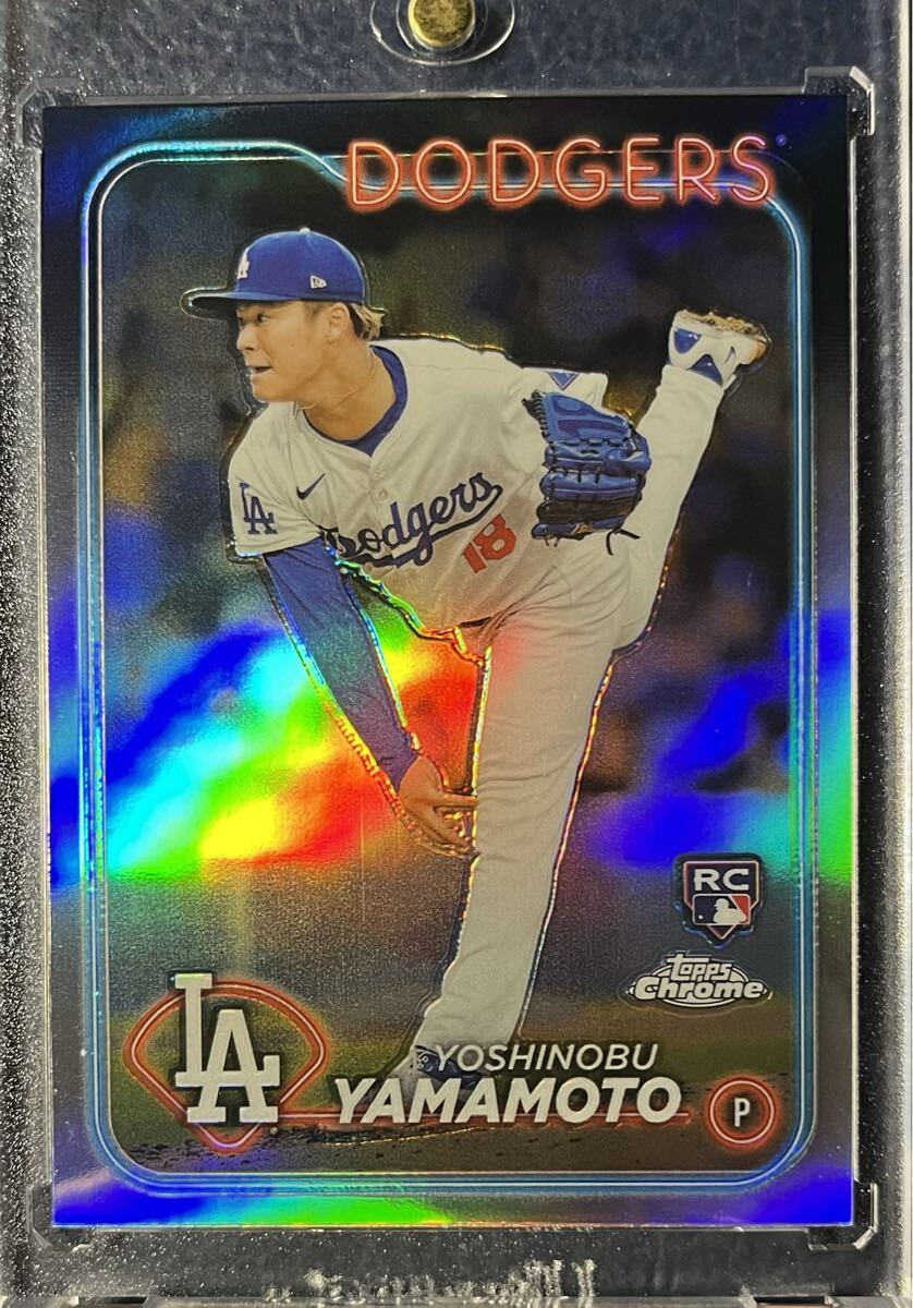 (1円スタート) 山本由伸 Topps CHROME リフラクター Yamamoto Yoshinobu ルーキーカード RC rookie ドジャース_画像1