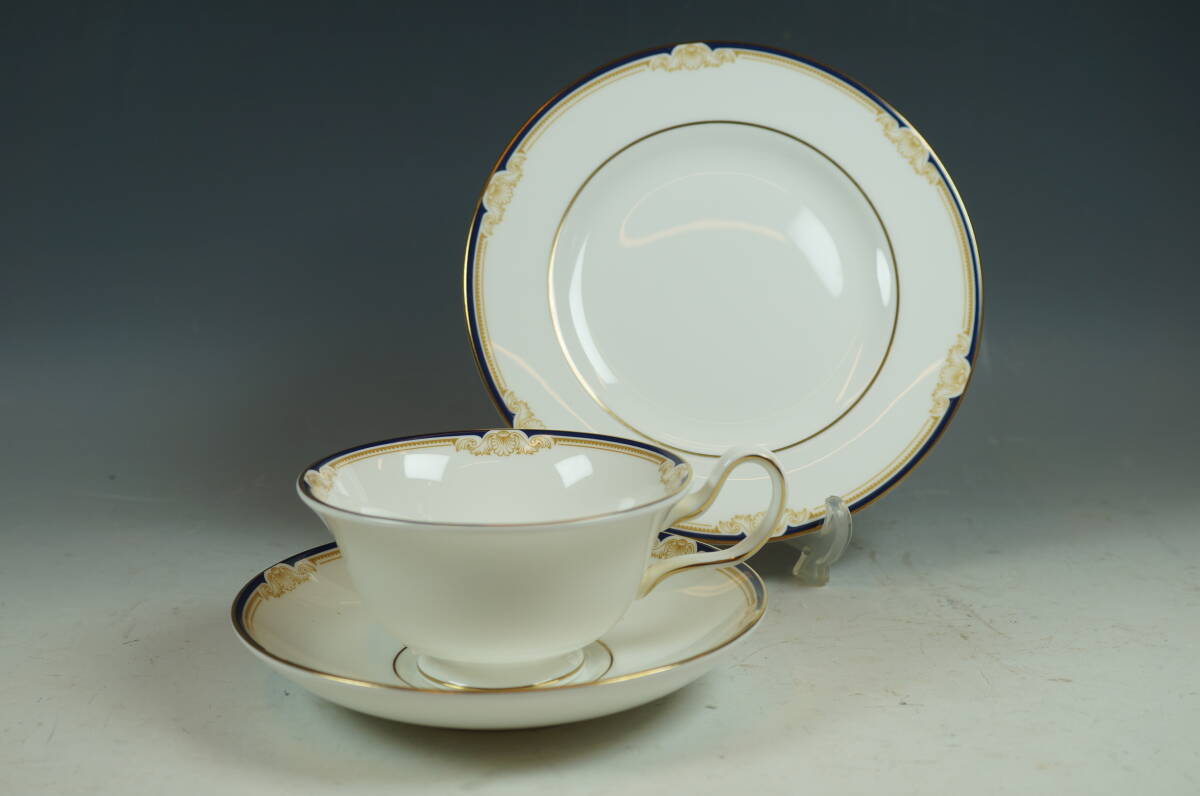 ☆壱☆ウェッジウッド WEDGWOOD キャベンディッシュ CAVENDISH ティー カップ&ソーサー/17.5cm ケーキプレート 18点set ☆_画像2