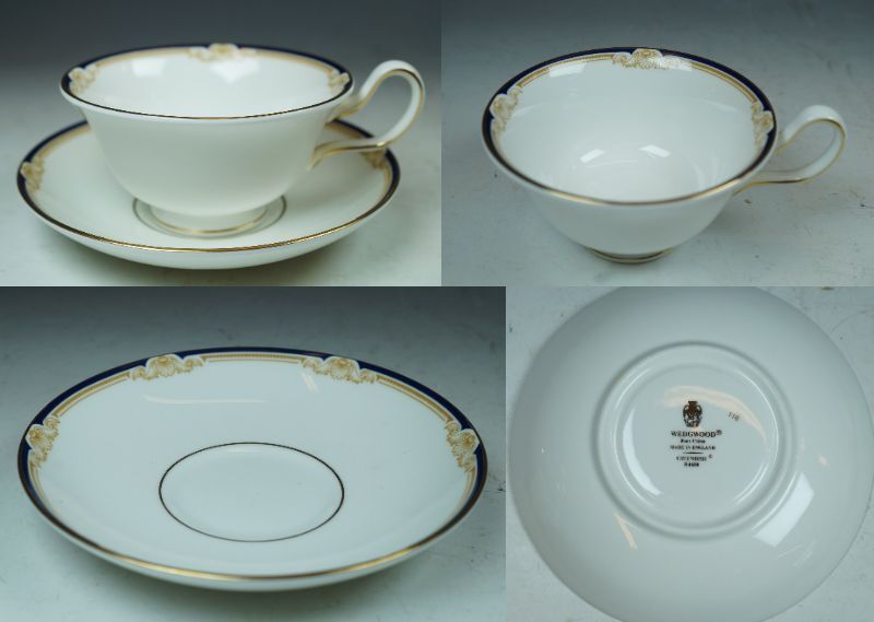 ☆壱☆ウェッジウッド WEDGWOOD キャベンディッシュ CAVENDISH ティー カップ&ソーサー/17.5cm ケーキプレート 18点set ☆_画像7