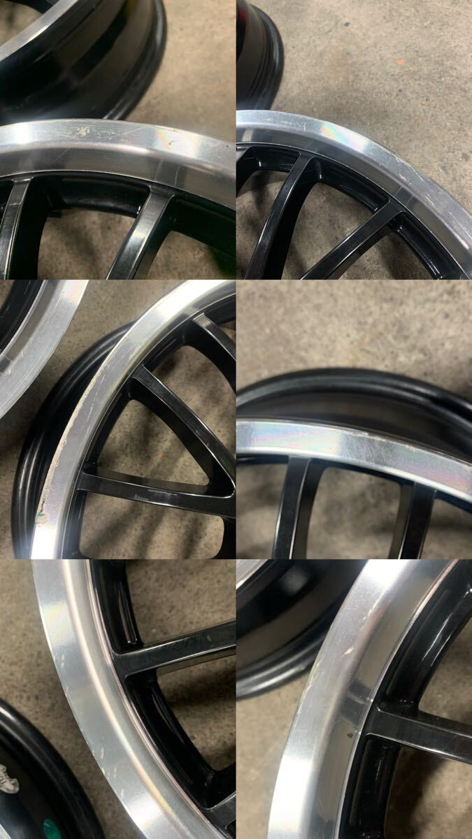 【ホイール4本セット】17インチ AMD アルミホイール ★ 4穴　PCD 100　ハブ径 67　17×5.5J+45【S17-10】_画像6