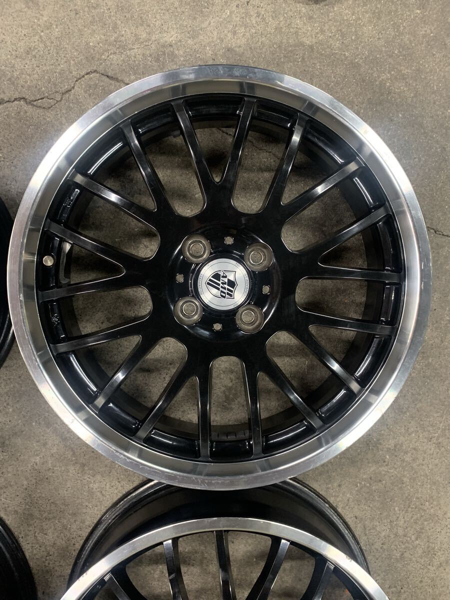 【ホイール4本セット】17インチ AMD アルミホイール ★ 4穴　PCD 100　ハブ径 67　17×5.5J+45【S17-10】_画像4