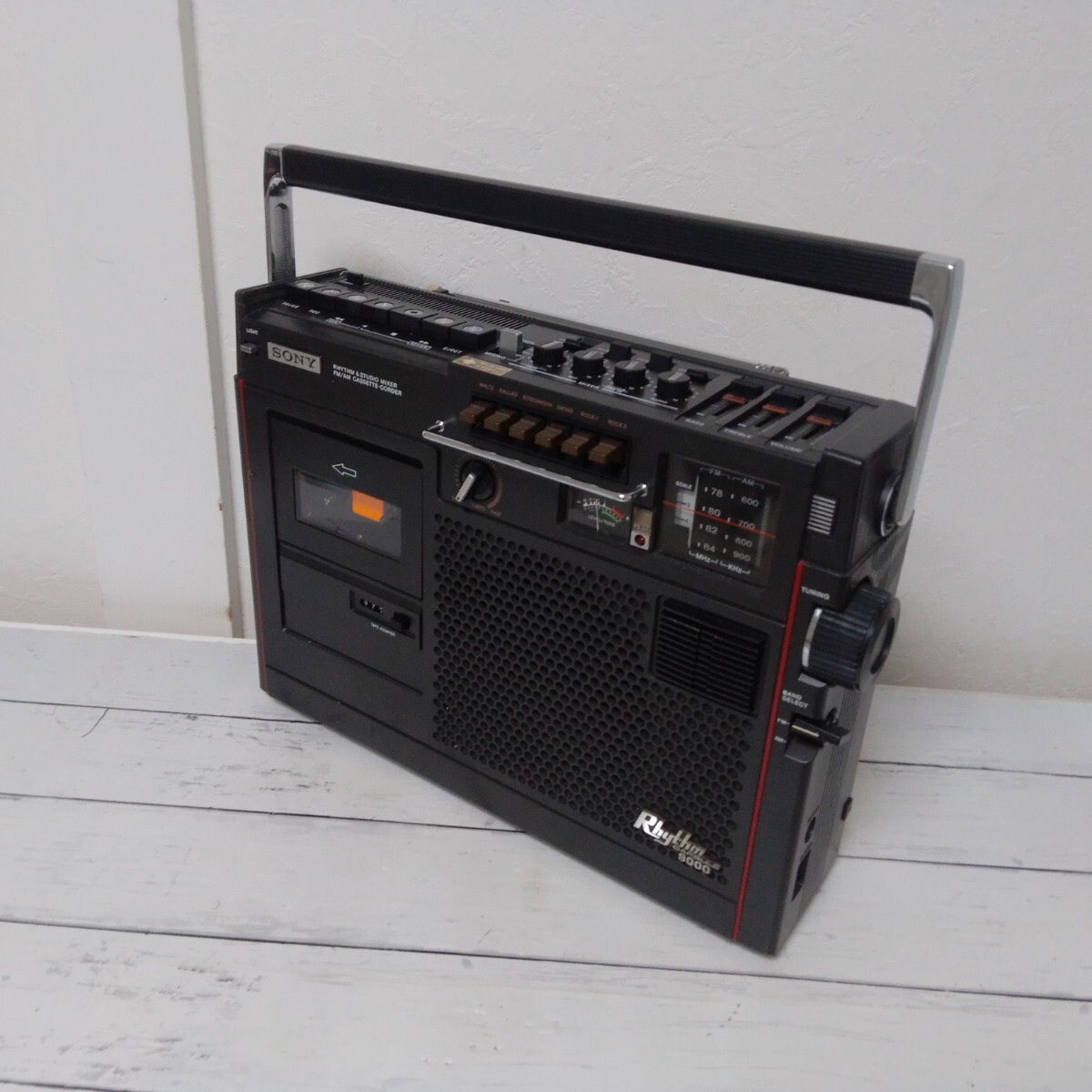 【動作確認済み】★ソニー ★SONYRhythm Capsule 9000★CF-9000★ラジオ付きカセットレコーダー★ラジカセ★レトロ★ビンテージ_画像1