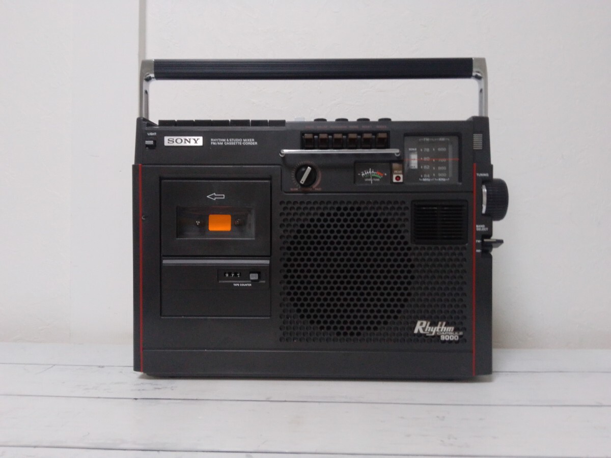 【動作確認済み】★ソニー ★SONYRhythm Capsule 9000★CF-9000★ラジオ付きカセットレコーダー★ラジカセ★レトロ★ビンテージ_画像2
