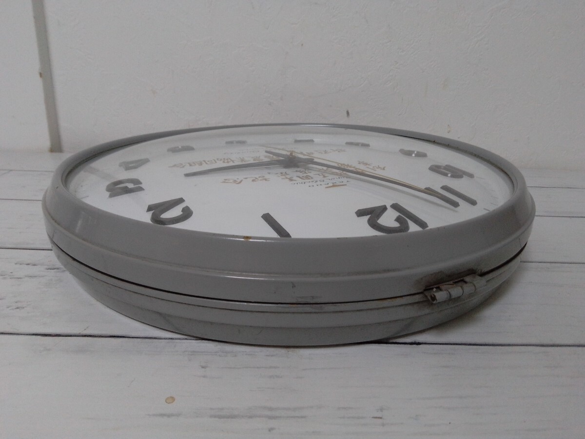 【ビンテージ】★タカノ★TAKANO★壁掛け時計★電池式★スチール★ドームガラス★レトロ★アンティーク_画像7