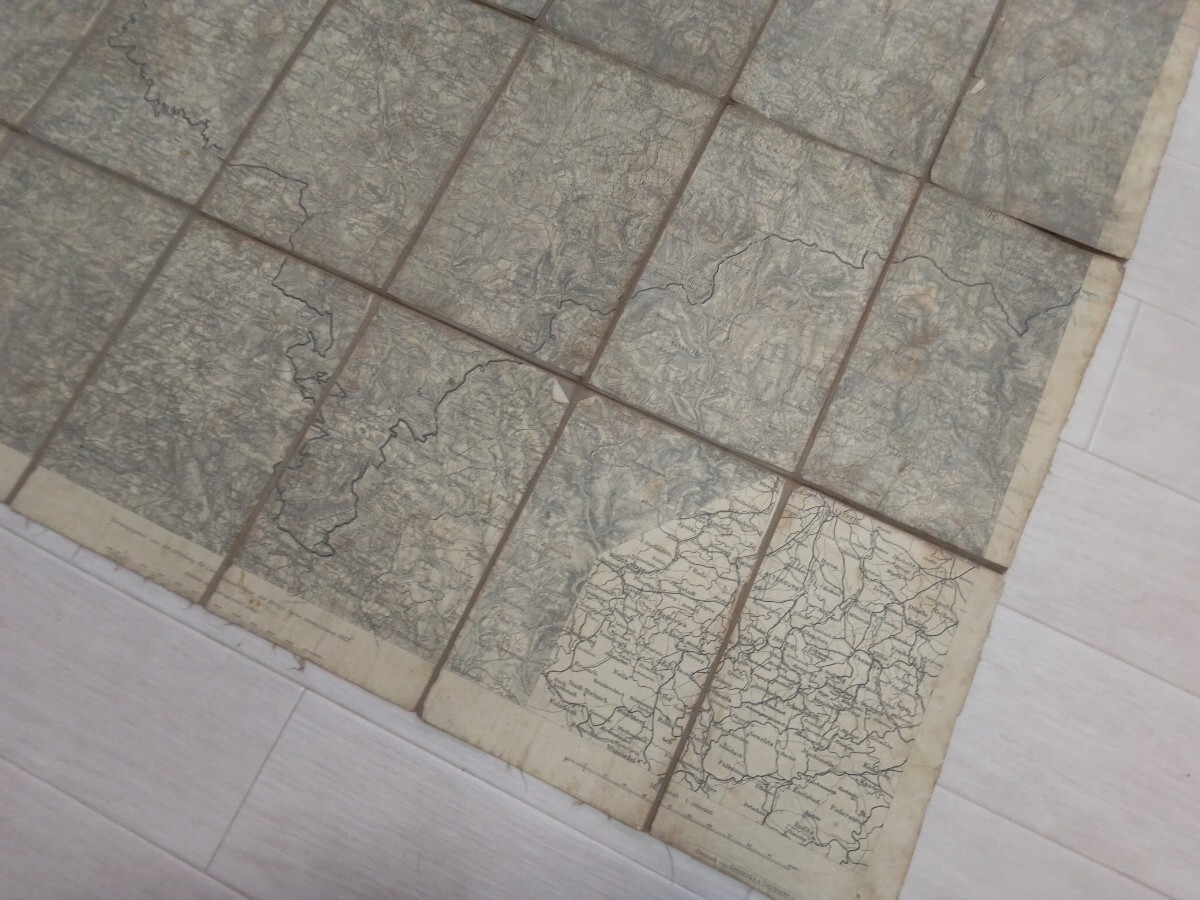 【ビンテージ】★古い地図★ドイツ軍 1913年 第 19 軍団 (第 2 カンザス州軍団) の秋季演習の地図★レトロ★アンティーク②_画像8