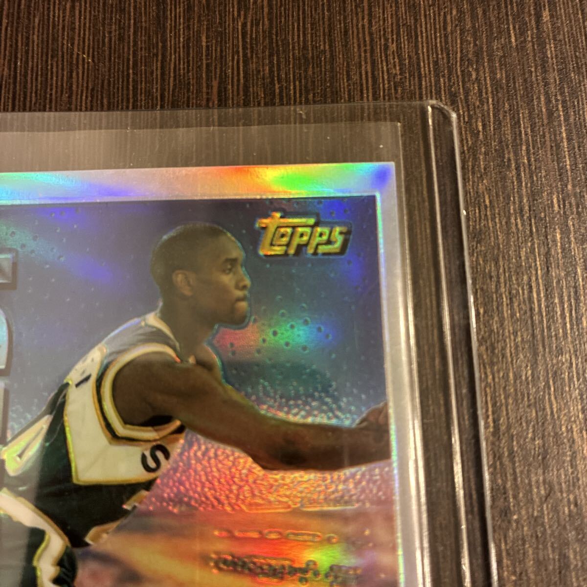 95-96 Topps Mystery Finest Gary Payton Refractor!! コンディショングッド!! 激レアインサート!!_画像3