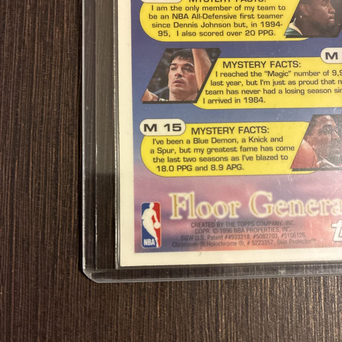 95-96 Topps Mystery Finest Gary Payton Refractor!! コンディショングッド!! 激レアインサート!!_画像10