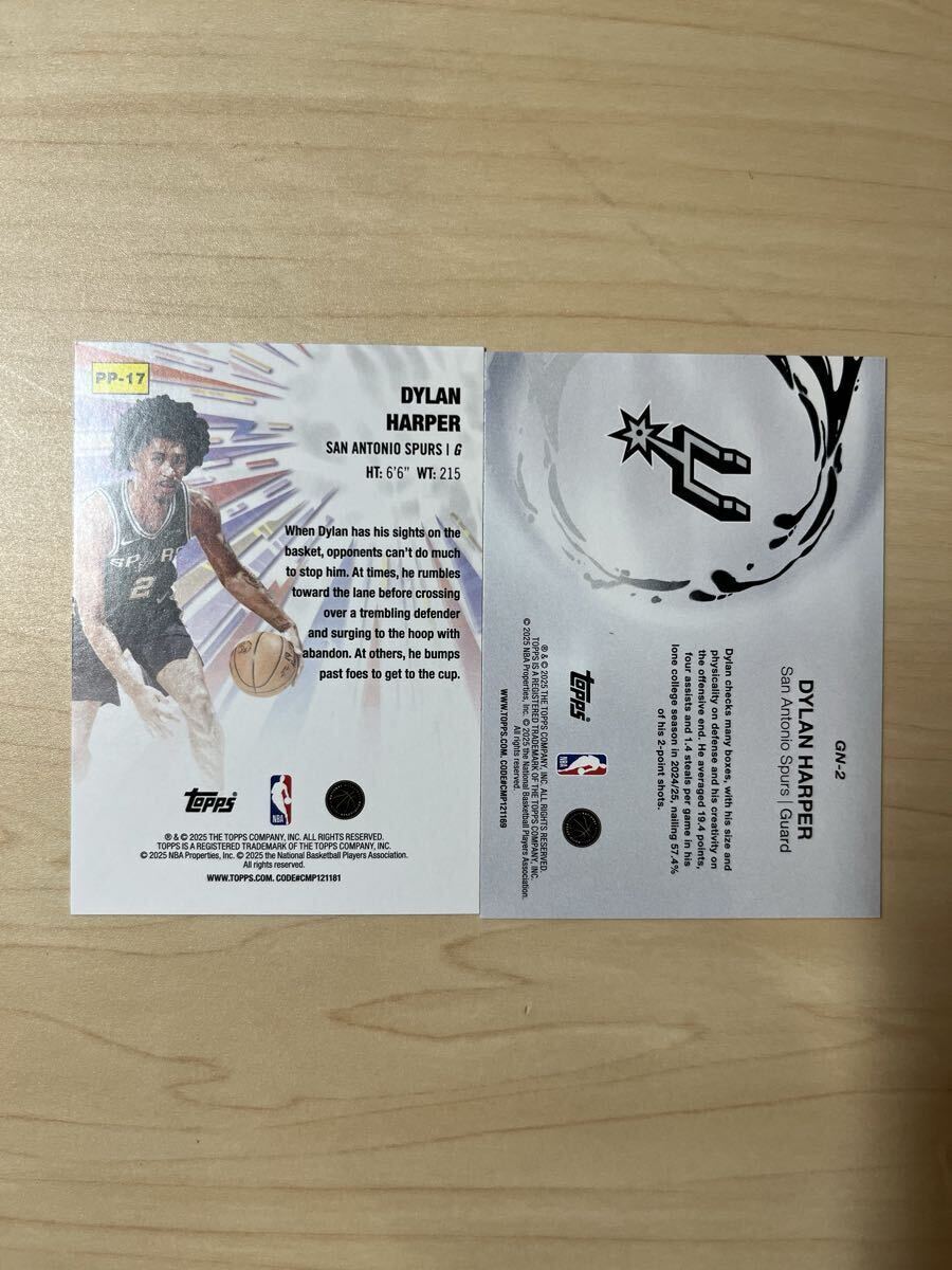 2025-26 Topps NBA Dylan Harper RC 2 вид ti Ran - -pa-