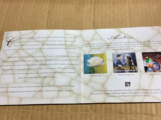 CD Richard Evans / As Time Goes By 輸入盤 リチャード・エヴァンス ピアノ 24bit リマスター JAZZ_画像8