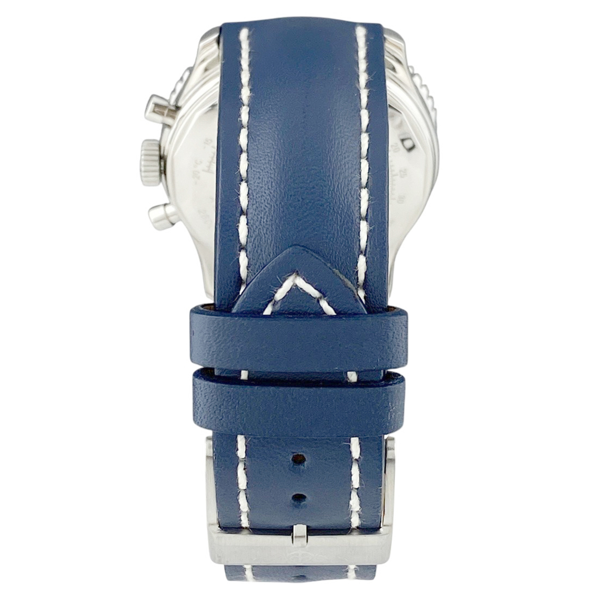 【OH済】ブライトリング BREITLING ナビタイマー コスモノート A12022.1 腕時計 SS レザー 自動巻き ブルー メンズ 【中古】_画像3