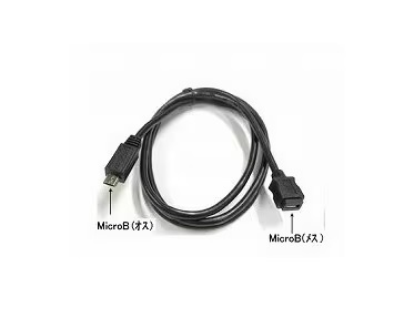 即決オス×メス凹長さ1M延長ケーブルUSB2.0足りないMICROBマイクロBオス♂メス雌メートル延長コードUSB2園長メーター長さ凹MICROミクロ接続_画像3