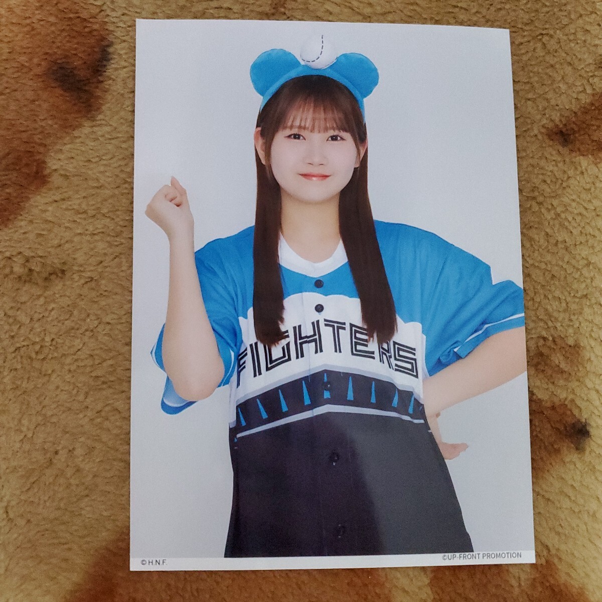 北海道日本ハムファイターズ×モーニング娘。25コラボグッズ　 生写真セット　岡村ほまれ_画像3