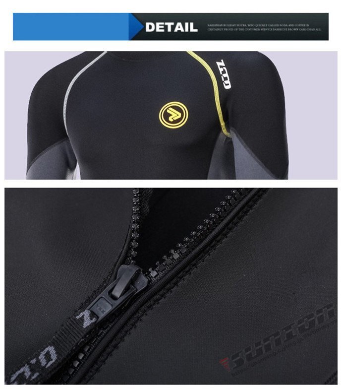  мокрый костюм мужской 3mm серфинг полный костюм задний Zip неопреновый дайвинг рыбалка 