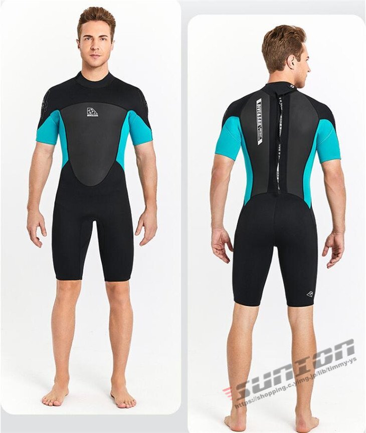  гидрокостюм мужской женский купальный костюм springs дайвинг костюм shorty -2mm короткий рукав купальный костюм морской спорт 