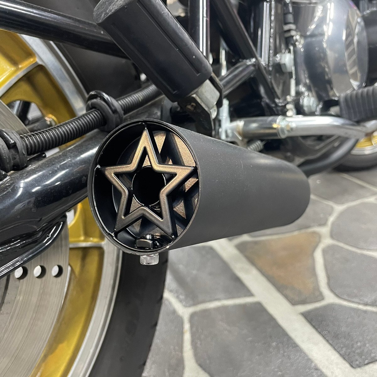 ショート管用 バッフル 70φ 星型 フタ式_画像3